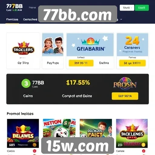 Novidades em promoções no site 77bb.com